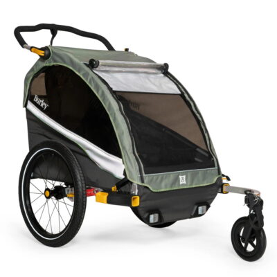 Burley D' Lite X Fahrradanhänger für 1-2 Kinder - sage green/charcoal