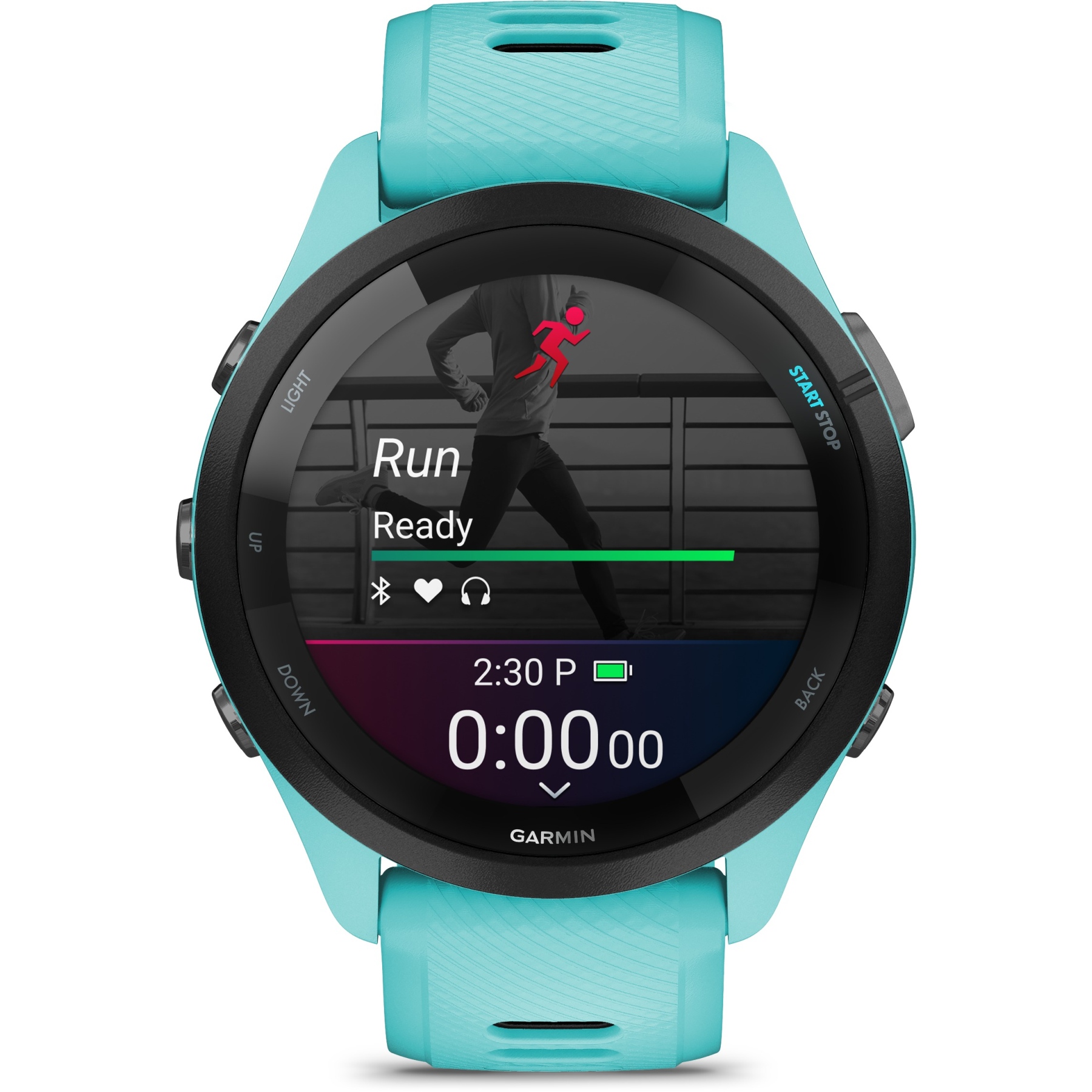 Garmin Forerunner 265 GPS Laufuhr - türkisblau/schwarz