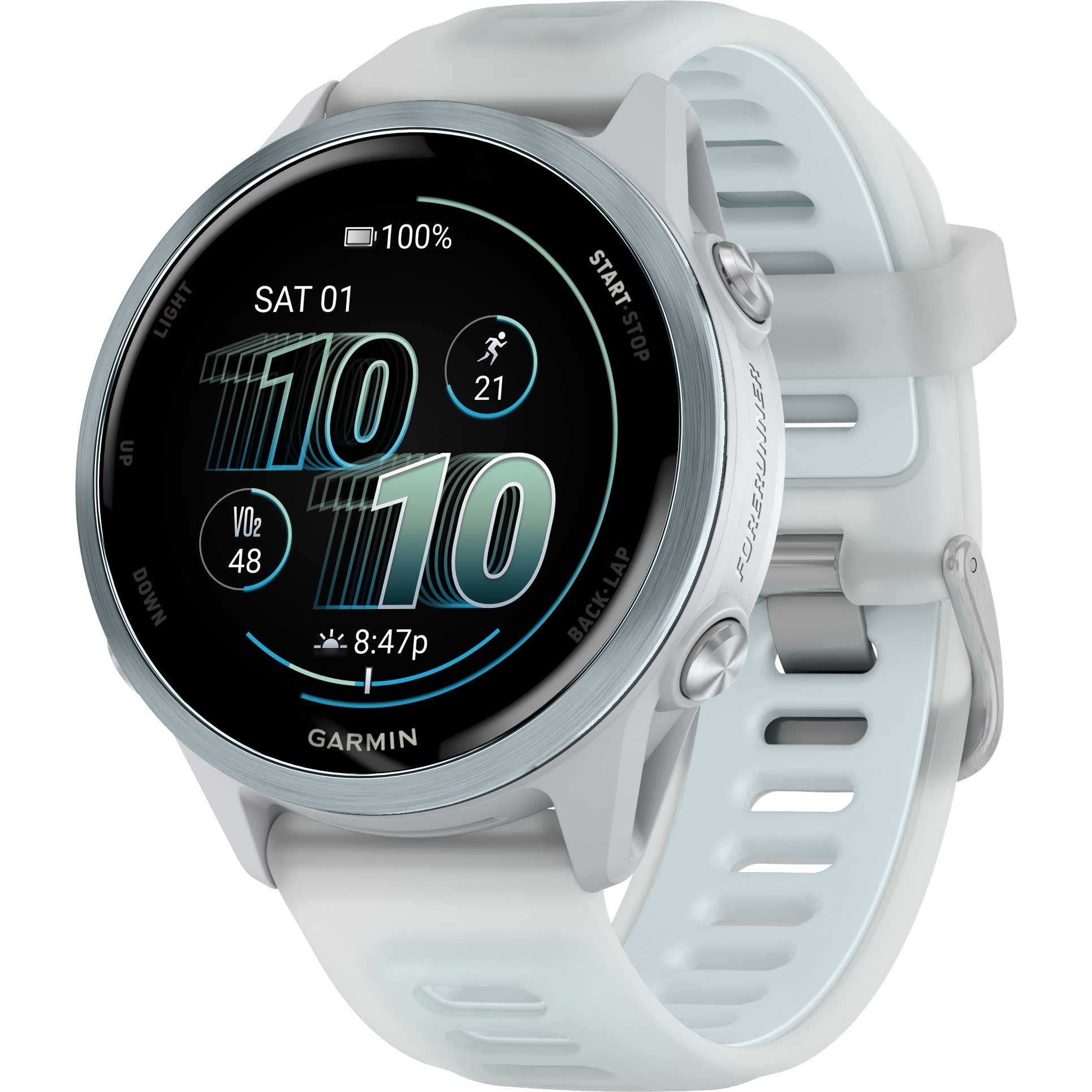 Garmin Forerunner 570 GPS Smartwatch - 42mm - Steinweiss/Cloud Blue