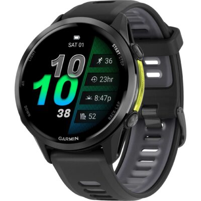 Garmin Forerunner 970 GPS Smartwatch - Schwarz/Carbongrau Titan DLC