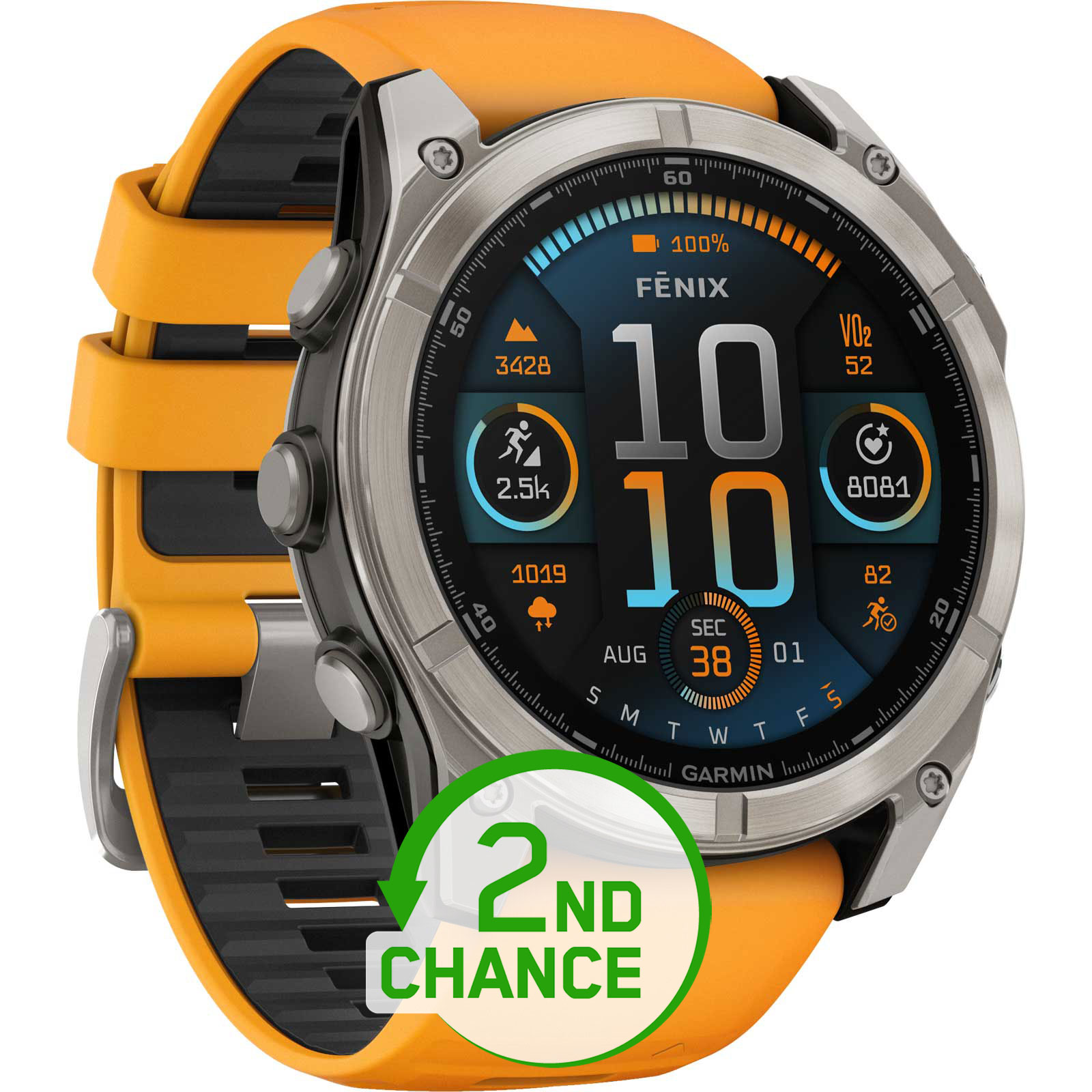 Garmin fenix 8 AMOLED Sapphire GPS Smartwatch - 51mm