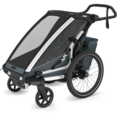 Thule Chariot Cross 2 Single - Fahrradanhänger für 1 Kind - dark slate