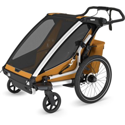 Thule Chariot Sport 2 Double - Fahrradanhänger für 2 Kinder - natural gold