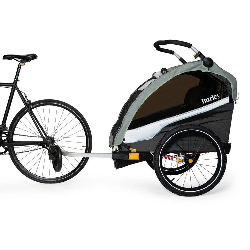Burley D' Lite X Fahrradanhänger für 1-2 Kinder - sage green/charcoal – Bild 4
