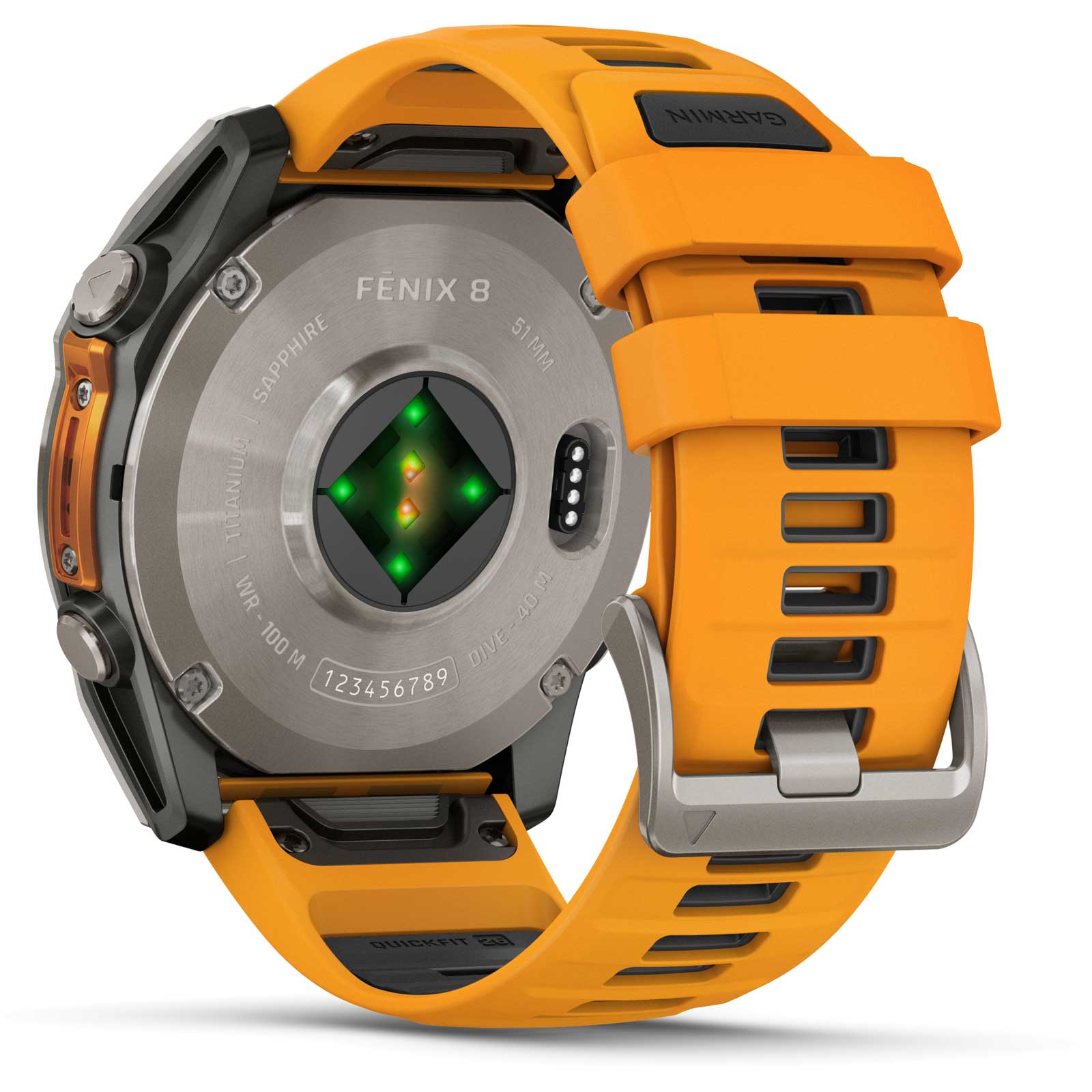 Garmin fenix 8 AMOLED Sapphire GPS Smartwatch - 51mm - Graphit/Titanium Titan – Bild 14