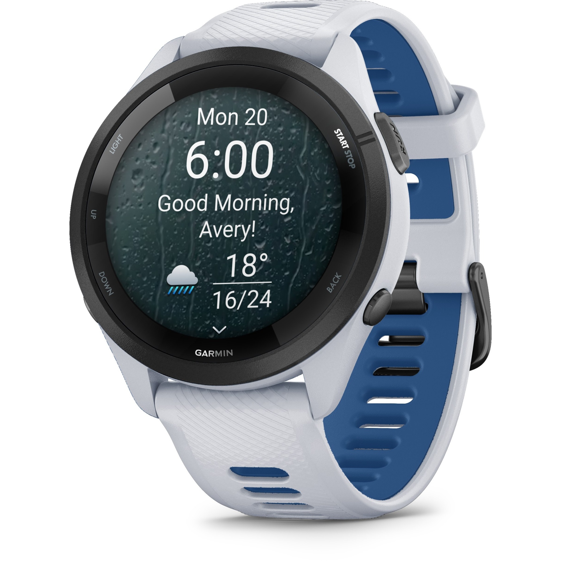 Garmin Forerunner 265 GPS Laufuhr - weiß/dunkelblau – Bild 3