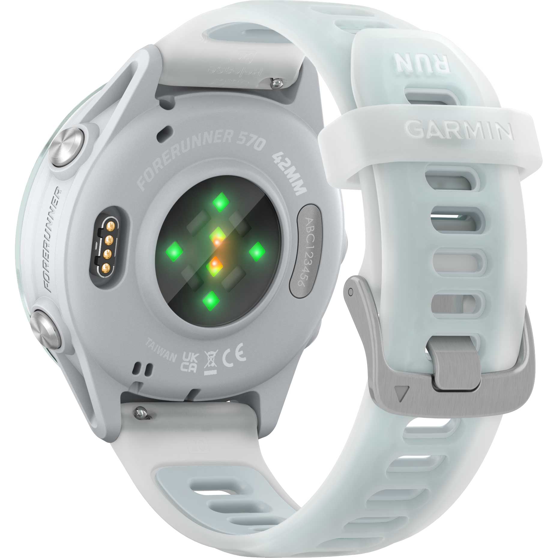 Garmin Forerunner 570 GPS Smartwatch - 42mm - Steinweiss/Cloud Blue – Bild 3