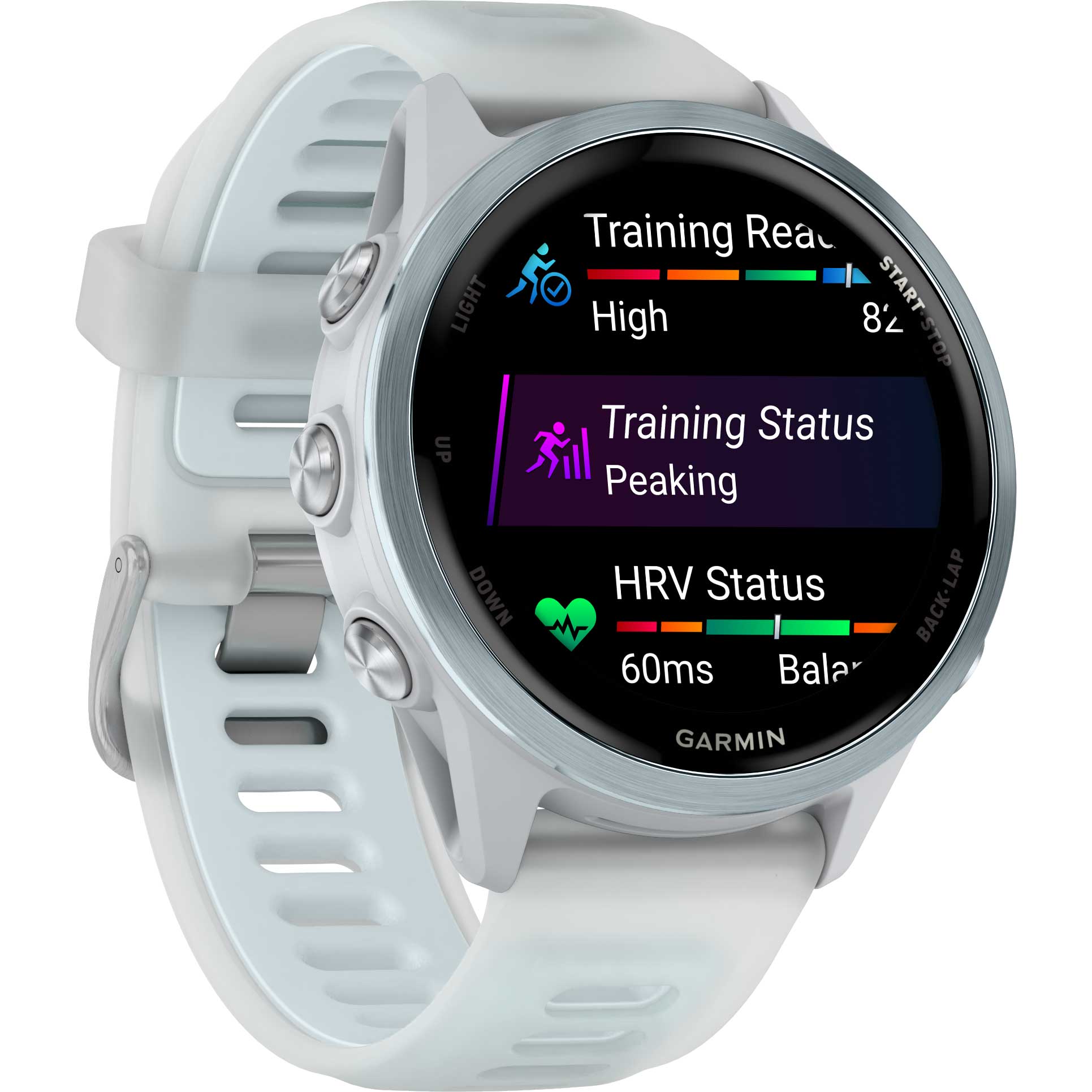 Garmin Forerunner 570 GPS Smartwatch - 42mm - Steinweiss/Cloud Blue – Bild 4