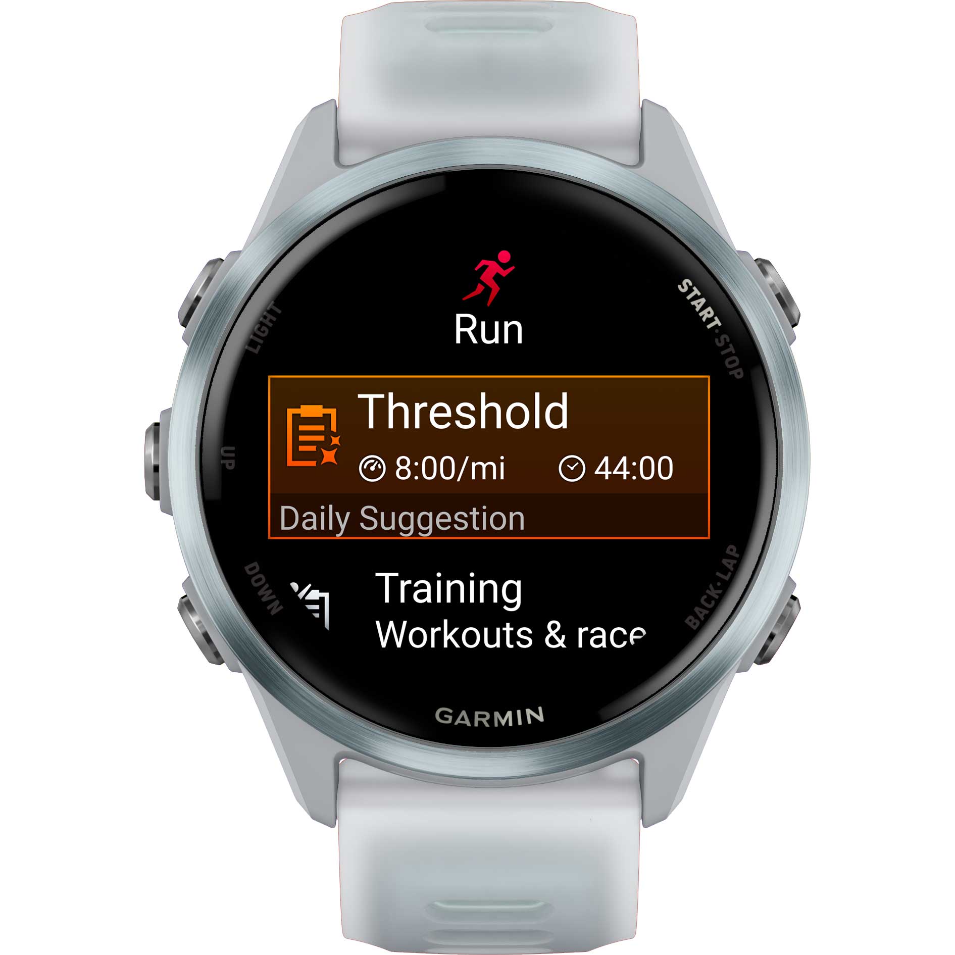 Garmin Forerunner 570 GPS Smartwatch - 42mm - Steinweiss/Cloud Blue – Bild 8